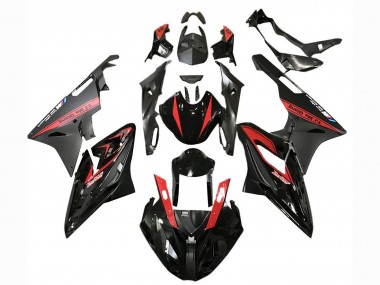 2017-2018 BMW S1000RR Motorcycle Fairings - Red Glossy Black Matte Black