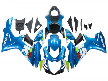 2011-2024 Suzuki GSXR 600 / GSXR 750 Motorcycle Fairings - Light Blue Green White Red