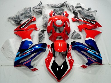 2021-2023 Honda CBR650R Motorcycle Fairings - Red Blue HRC
