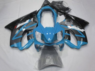 2004-2007 Honda CBR600 F4i Motorcycle Fairings - Light Blue Grey Glossy Black