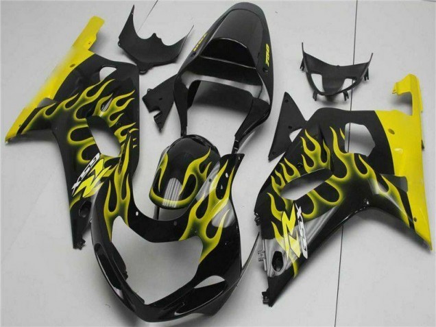 Black 01-03 Suzuki GSXR 600/750 Motorcycle Fairings