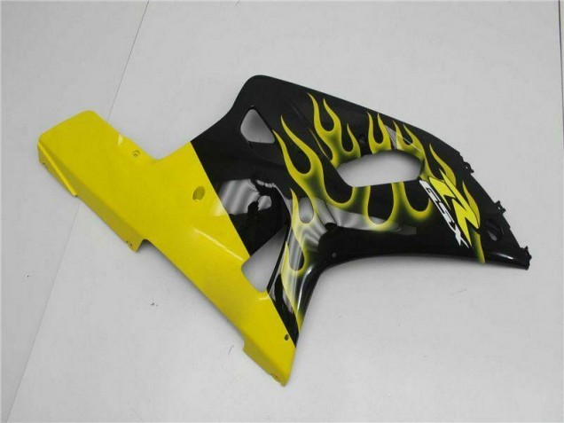 Black 01-03 Suzuki GSXR 600/750 Motorcycle Fairings