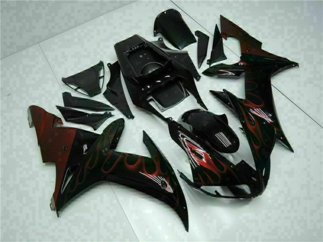 Black 02-03 Yamaha YZF R1 Full Motorcycle Fairing Kits Black 02-03 Yamaha YZF R1 Full Motorcycle Fairing Kits