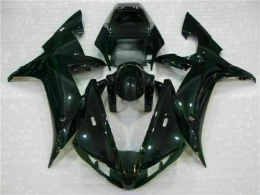 Black 02-03 Yamaha YZF R1 Motorcycle Fairing Kits & Plastic