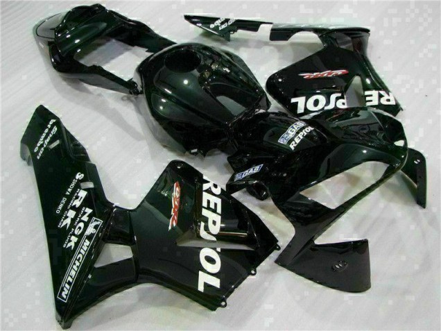 Black 03-04 Honda CBR600RR Aftermarket Motorcycle Fairings