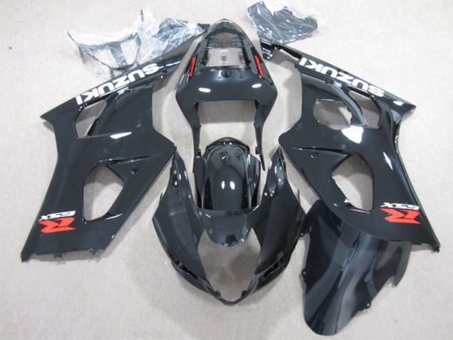 Black 03-04 Suzuki GSXR 1000 Motorcycle Bodywork Black 03-04 Suzuki GSXR 1000 Motorcycle Bodywork