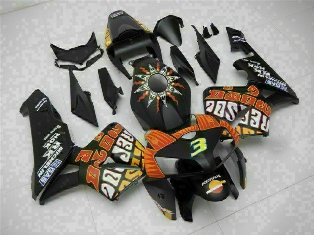 Black 05-06 Honda CBR600RR Motorcycle Fairing Kits & Plastic Black 05-06 Honda CBR600RR Motorcycle Fairing Kits & Plastic