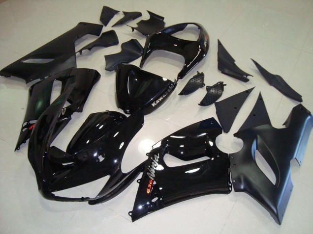 Black 05-06 Kawasaki ZX6R Motorcycle Fairing Kits Black 05-06 Kawasaki ZX6R Motorcycle Fairing Kits