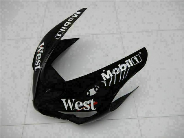 Black 05-06 Kawasaki ZX6R Motorcycle Fairings