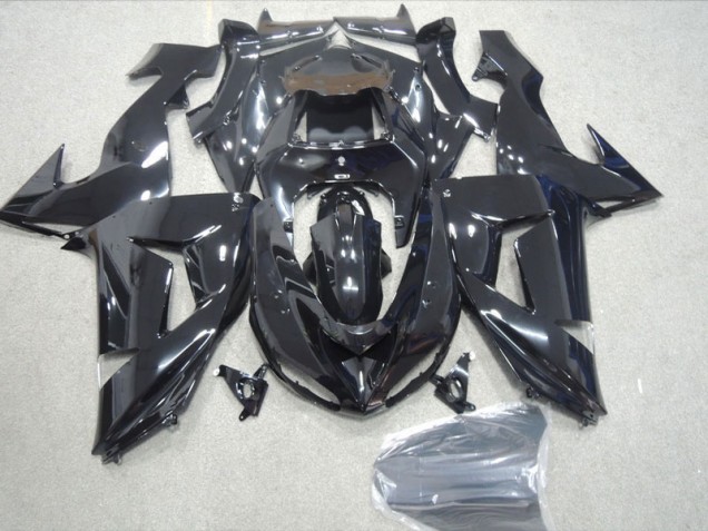 Black 06-07 Kawasaki ZX10R Motorcycle Fairings