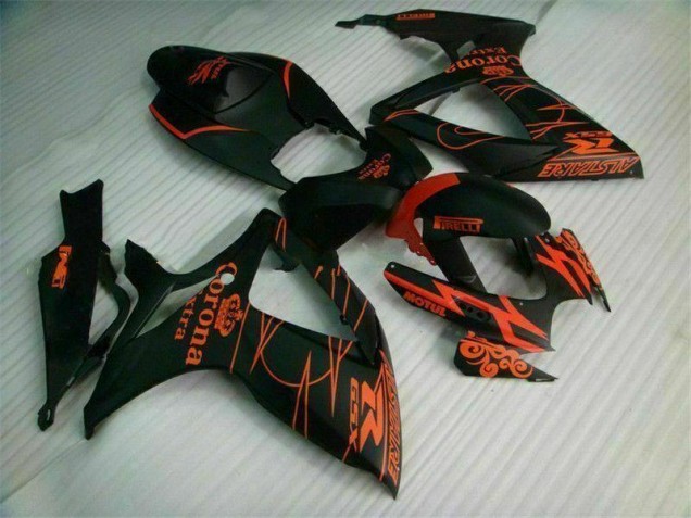 Black 06-07 Suzuki GSXR 600/750 Aftermarket Motorcycle Fairing