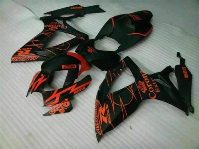 Black 06-07 Suzuki GSXR 600/750 Aftermarket Motorcycle Fairing