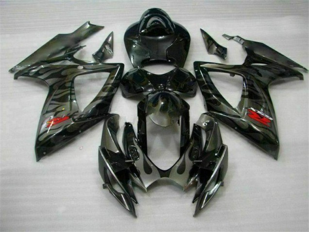 Black 06-07 Suzuki GSXR 600/750 Full Motorcycle Fairing Kits