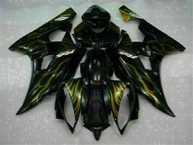 Black 06-07 Yamaha YZF R6 Motorcycle Bodywork