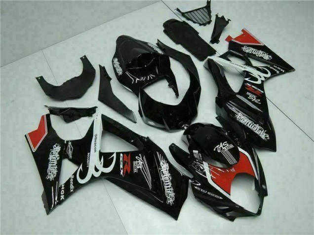 Black 07-08 Suzuki GSXR 1000 Motorcycle Bodywork