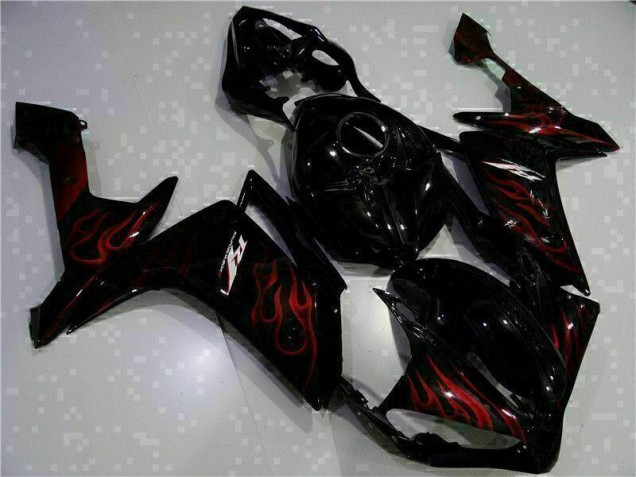 Black 07-08 Yamaha YZF R1 Motorcycle Fairings Black 07-08 Yamaha YZF R1 Motorcycle Fairings