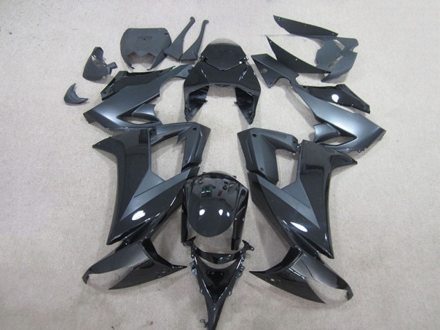 Black 08-10 Kawasaki ZX10R Motorcycle Fairings Black 08-10 Kawasaki ZX10R Motorcycle Fairings