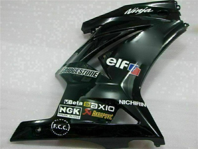 Black 08-12 Kawasaki EX250 Motorcycle Fairings Black 08-12 Kawasaki EX250 Motorcycle Fairings