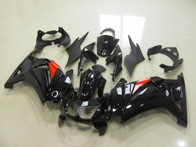 Black 08-12 Kawasaki ZX250R Motorcycle Fairings Black 08-12 Kawasaki ZX250R Motorcycle Fairings