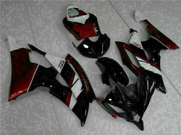 Black 08-16 Yamaha YZF R6 ABS Motorcycle Fairing Black 08-16 Yamaha YZF R6 ABS Motorcycle Fairing