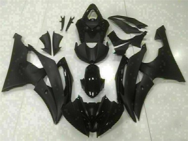 Black 08-16 Yamaha YZF R6 ABS Motorcycle Fairings