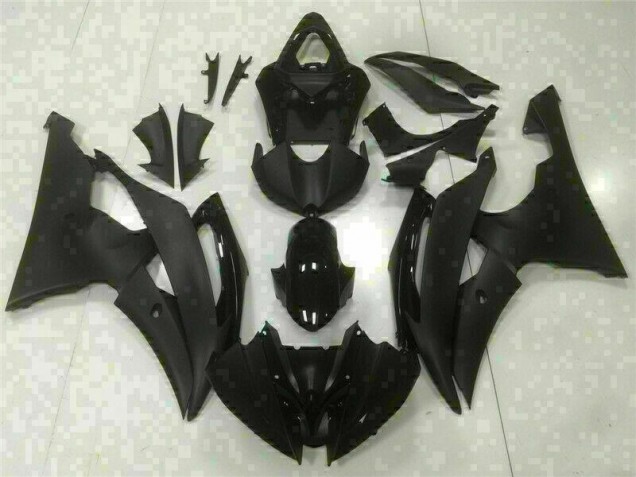 Black 08-16 Yamaha YZF R6 ABS Motorcycle Fairings