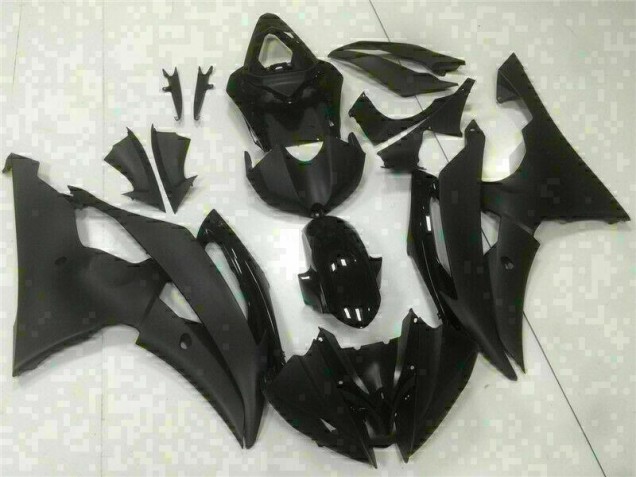 Black 08-16 Yamaha YZF R6 ABS Motorcycle Fairings