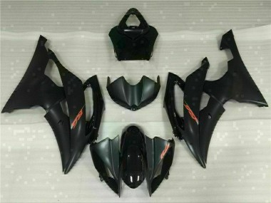 Black 08-16 Yamaha YZF R6 Motorcycle Fairing Kits & Plastic