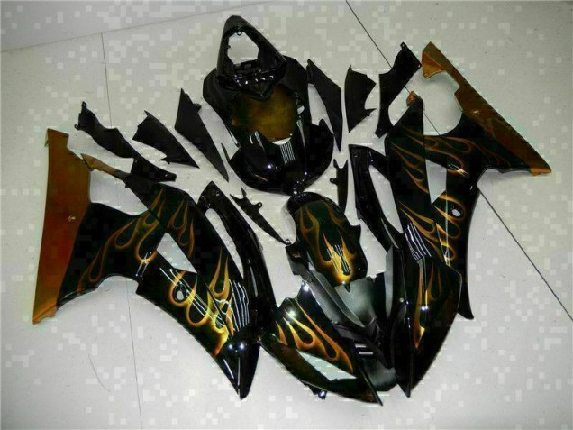 Black 08-16 Yamaha YZF R6 Motorcycle Fairing Black 08-16 Yamaha YZF R6 Motorcycle Fairing