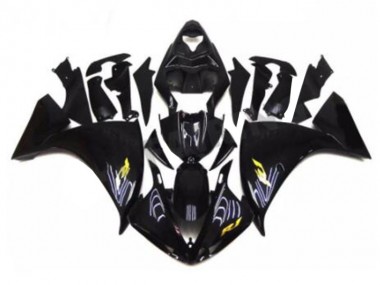 Black 09-11 Yamaha YZF R1 Motorcycle Fairings