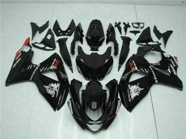 Black 09-16 Suzuki GSXR 1000 Motorcycle Fairing