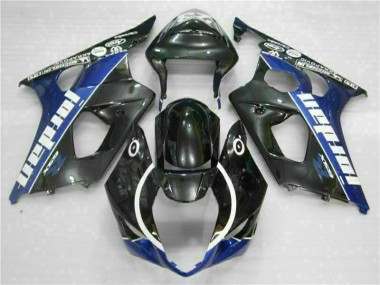 Black Blue 03-04 Suzuki GSXR 1000 Motorcycle Fairings