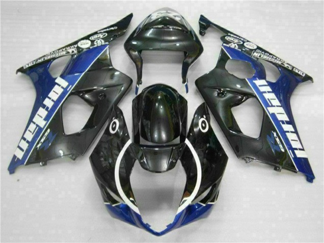 Black Blue 03-04 Suzuki GSXR 1000 Motorcycle Fairings Black Blue 03-04 Suzuki GSXR 1000 Motorcycle Fairings
