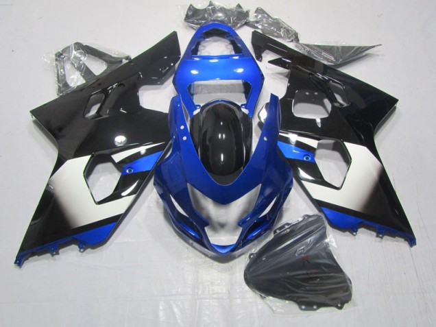 Black Blue 04-05 Suzuki GSXR 600 Motorcycle Fairings Black Blue 04-05 Suzuki GSXR 600 Motorcycle Fairings