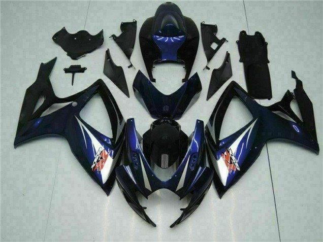 Black Blue 06-07 Suzuki GSXR 600/750 Motorcycle Bodywork Black Blue 06-07 Suzuki GSXR 600/750 Motorcycle Bodywork