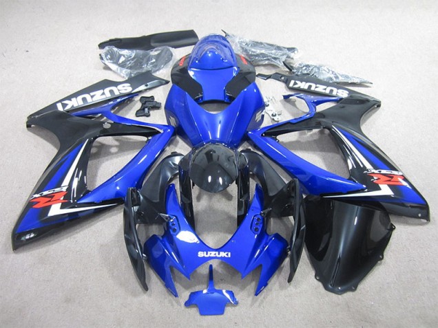 Black Blue 06-07 Suzuki GSXR 600 Motorcycle Fairings Black Blue 06-07 Suzuki GSXR 600 Motorcycle Fairings