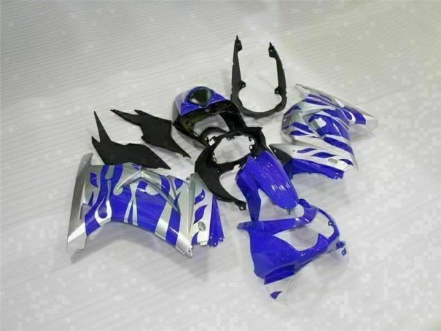 Black Blue 08-12 Kawasaki EX250 Motorcycle Fairings Black Blue 08-12 Kawasaki EX250 Motorcycle Fairings
