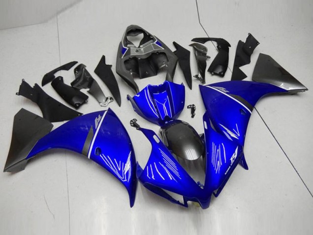 Black Blue 12-14 Yamaha YZF R1 Motorcycle Fairings Black Blue 12-14 Yamaha YZF R1 Motorcycle Fairings