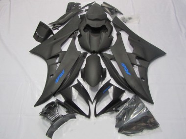 Black Blue Decal 06-07 Yamaha YZF R6 Motorcycle Fairings