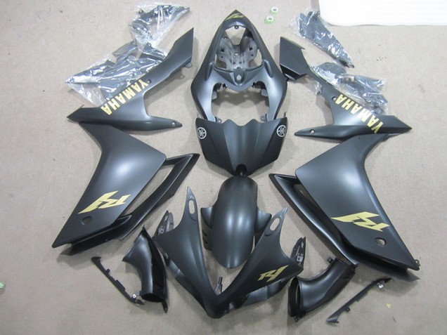 Black Gold Decal 07-08 Yamaha YZF R1 Motorcycle Fairings Black Gold Decal 07-08 Yamaha YZF R1 Motorcycle Fairings