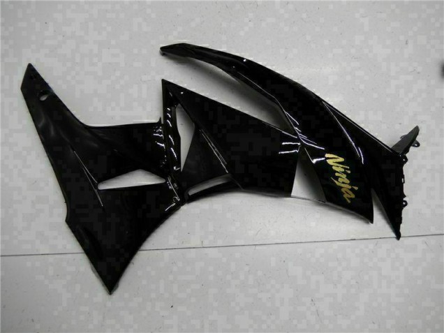 Black Gold Ninja 09-12 Kawasaki ZX6R Motorcycle Fairings Black Gold Ninja 09-12 Kawasaki ZX6R Motorcycle Fairings
