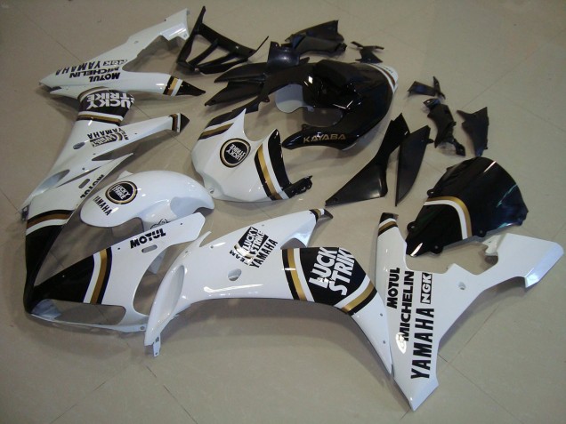 Black Gold White 04-06 Yamaha YZF R1 Motorcycle Fairings Black Gold White 04-06 Yamaha YZF R1 Motorcycle Fairings