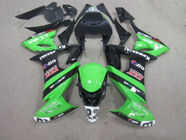 Black Green 08-10 Kawasaki ZX10R Motorcycle Fairings Black Green 08-10 Kawasaki ZX10R Motorcycle Fairings