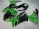 Black Green 09-12 Kawasaki ZX6R Motorcycle Fairing Kits