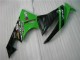Black Green 09-12 Kawasaki ZX6R Motorcycle Fairing Kits