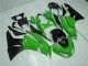 Black Green 09-12 Kawasaki ZX6R Motorcycle Fairings Black Green 09-12 Kawasaki ZX6R Motorcycle Fairings