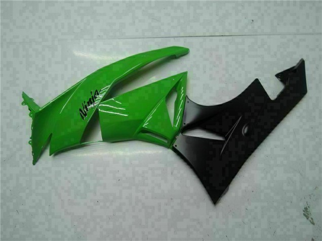 Black Green 09-12 Kawasaki ZX6R Motorcycle Fairings Black Green 09-12 Kawasaki ZX6R Motorcycle Fairings