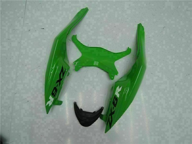 Black Green 09-12 Kawasaki ZX6R Motorcycle Fairings Black Green 09-12 Kawasaki ZX6R Motorcycle Fairings