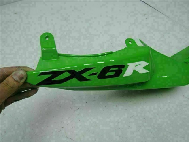Black Green 09-12 Kawasaki ZX6R Motorcycle Fairings Black Green 09-12 Kawasaki ZX6R Motorcycle Fairings
