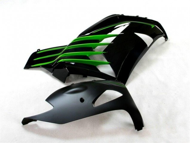 Black Green 12-21 Kawasaki ZX14R ZZR1400 Motorcycle Fairings Black Green 12-21 Kawasaki ZX14R ZZR1400 Motorcycle Fairings